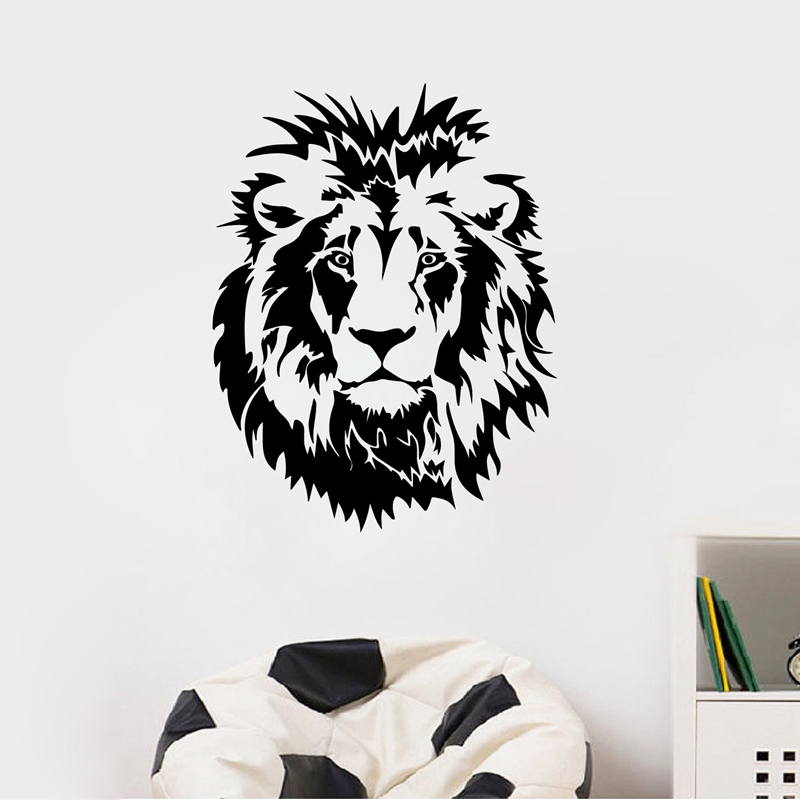 Lighting Mcqueen Bedroom Decor - Testa di leone adesivo da parete
