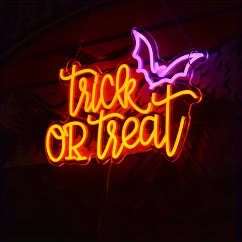 Home Decor Lighting Tricks - Dolcetto o scherzetto Neon Sign Light