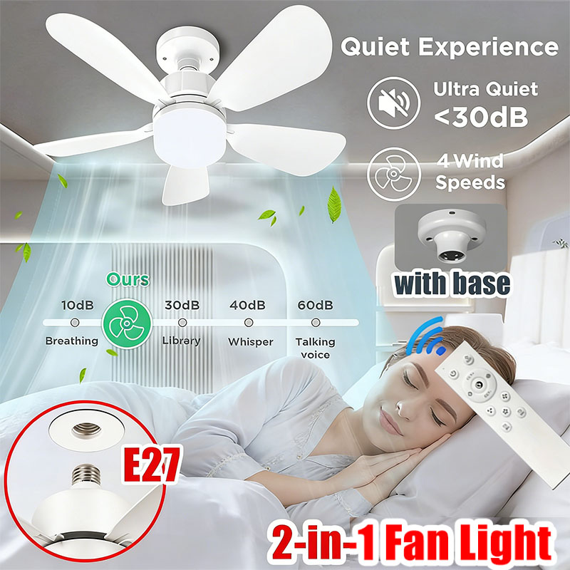 Decor Lighting Ceiling Fans - Ventilatore da soffitto a vite E27