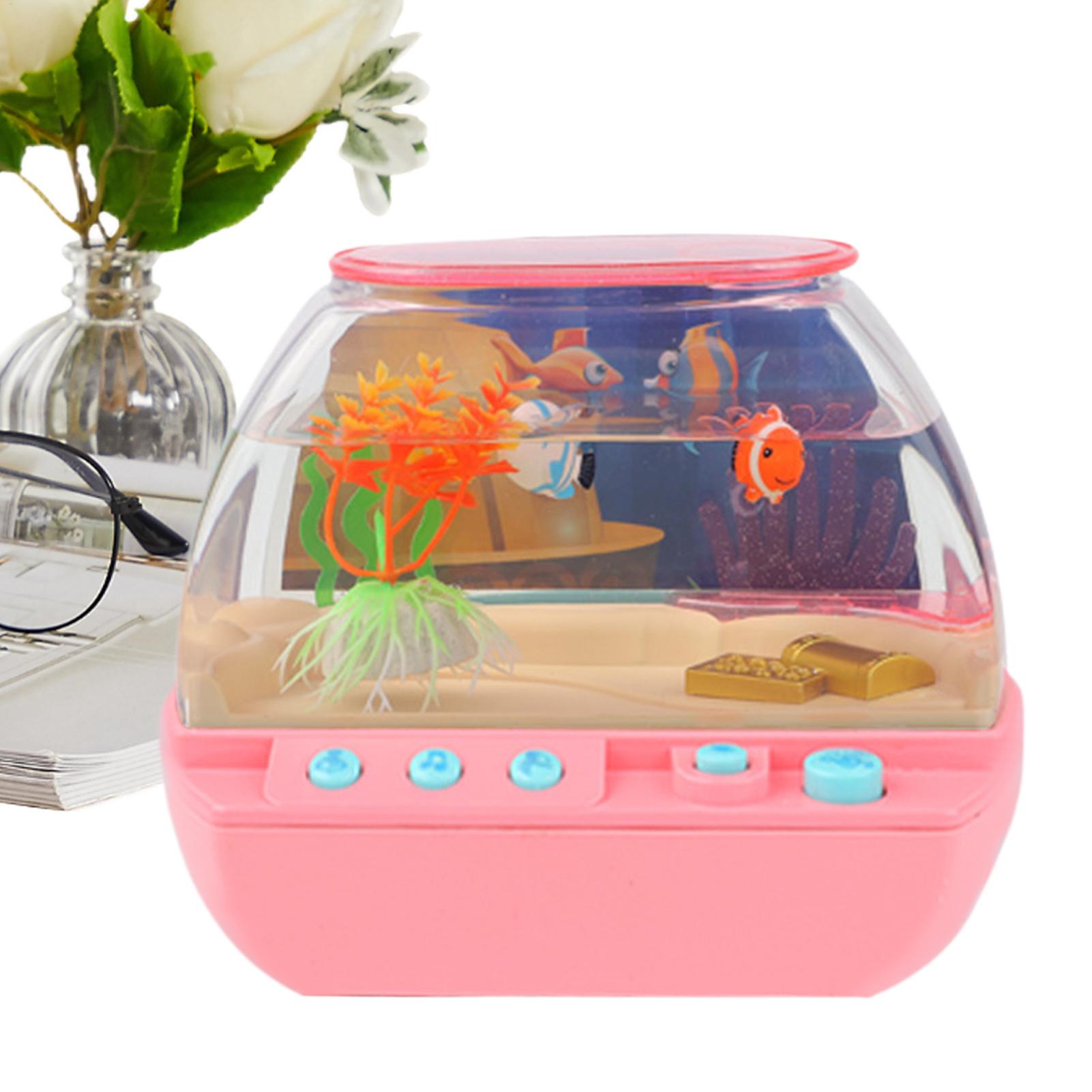 Room Lighting Bedroom Decor - Acquario Giocattolo con Musica e Luci,