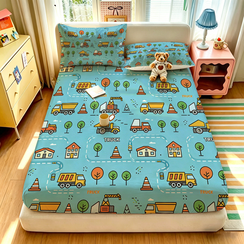 Lighting Mcqueen Bedroom Decor - Set di 3 lenzuola con stampa
