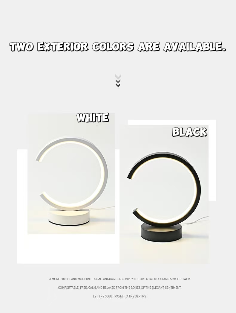 Lighting Table Decor - Lampada da tavolo ad anello circolare