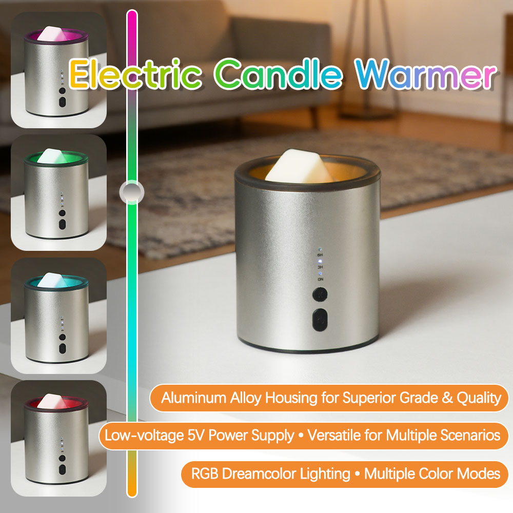 Wax Melter Electric - Scaldacera Elettrico in Metallo per Aromaterapia,