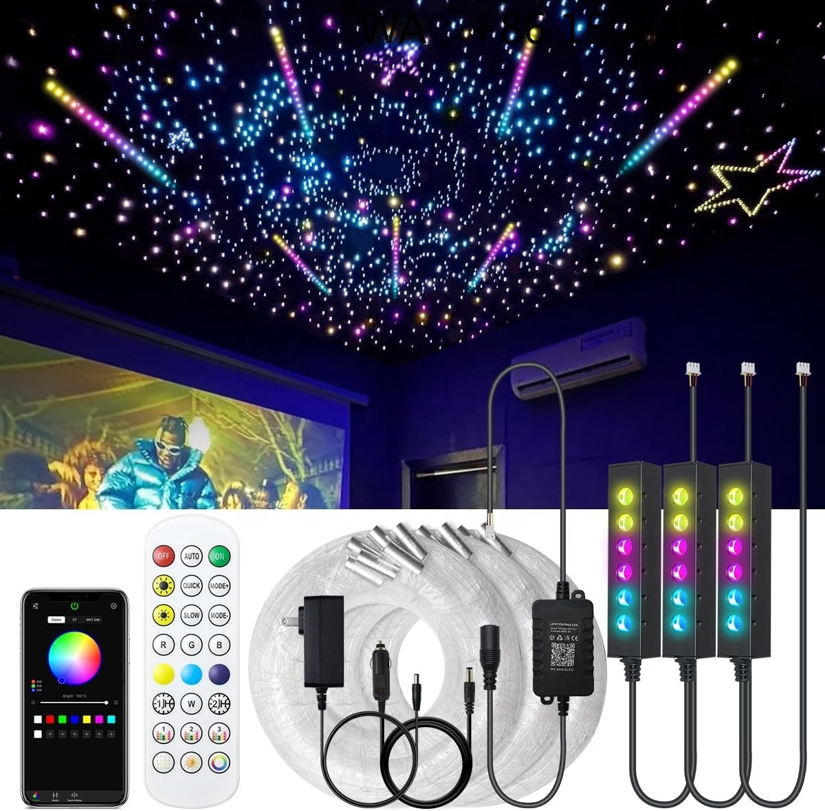 Lighting Interior Decor - Sorgente luminosa a fibra ottica RGB