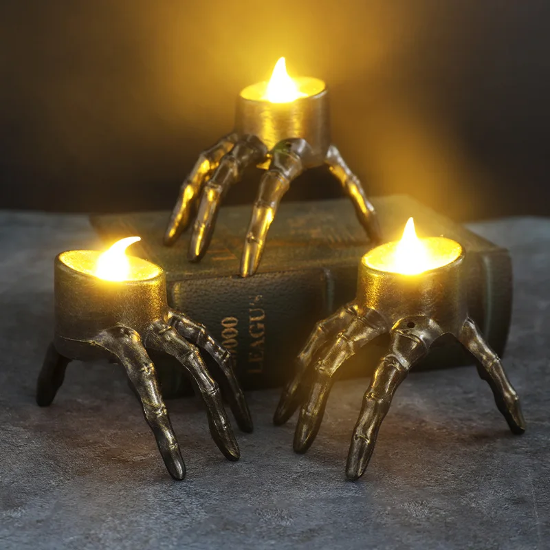 Orange Lighting Decor - Halloween Break The Arm Skull Lanterna