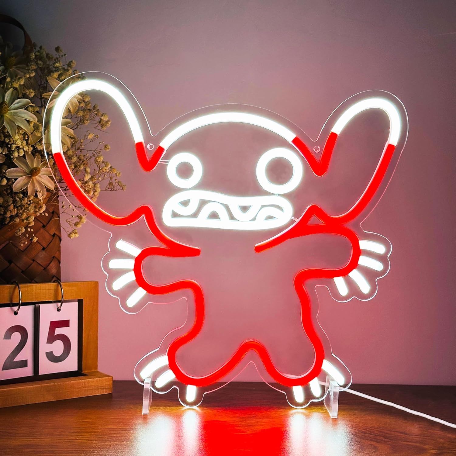 Decor Lighting Fans - Insegna al Neon LED Stitch, Luce