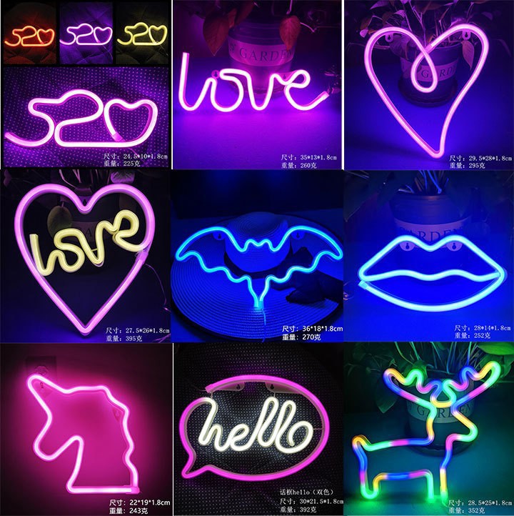 Pendant Lighting Christmas Decor - Insegna al Neon LED Personalizzabile con
