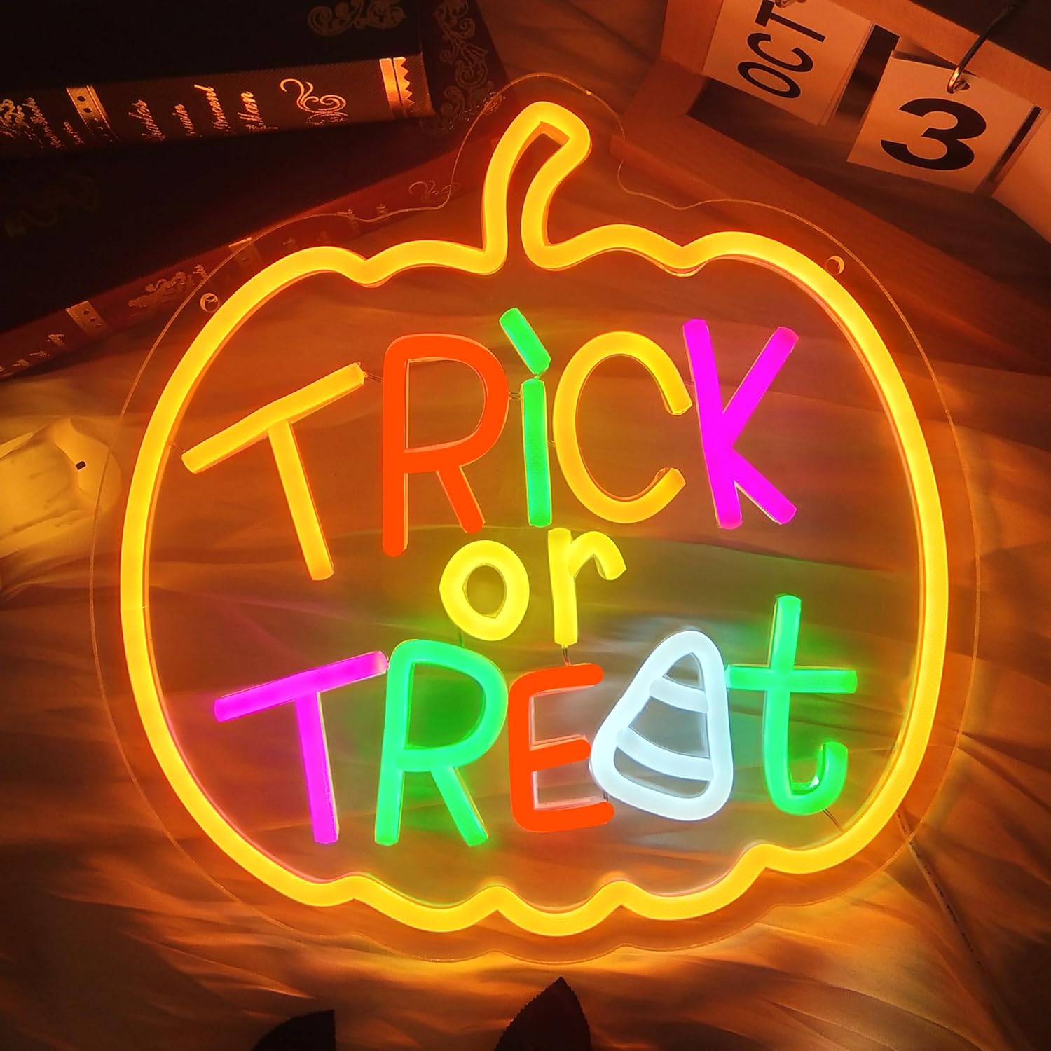 Trick or Treat insegna al Neon - Home Decor Lighting Tricks recensione e prezzo