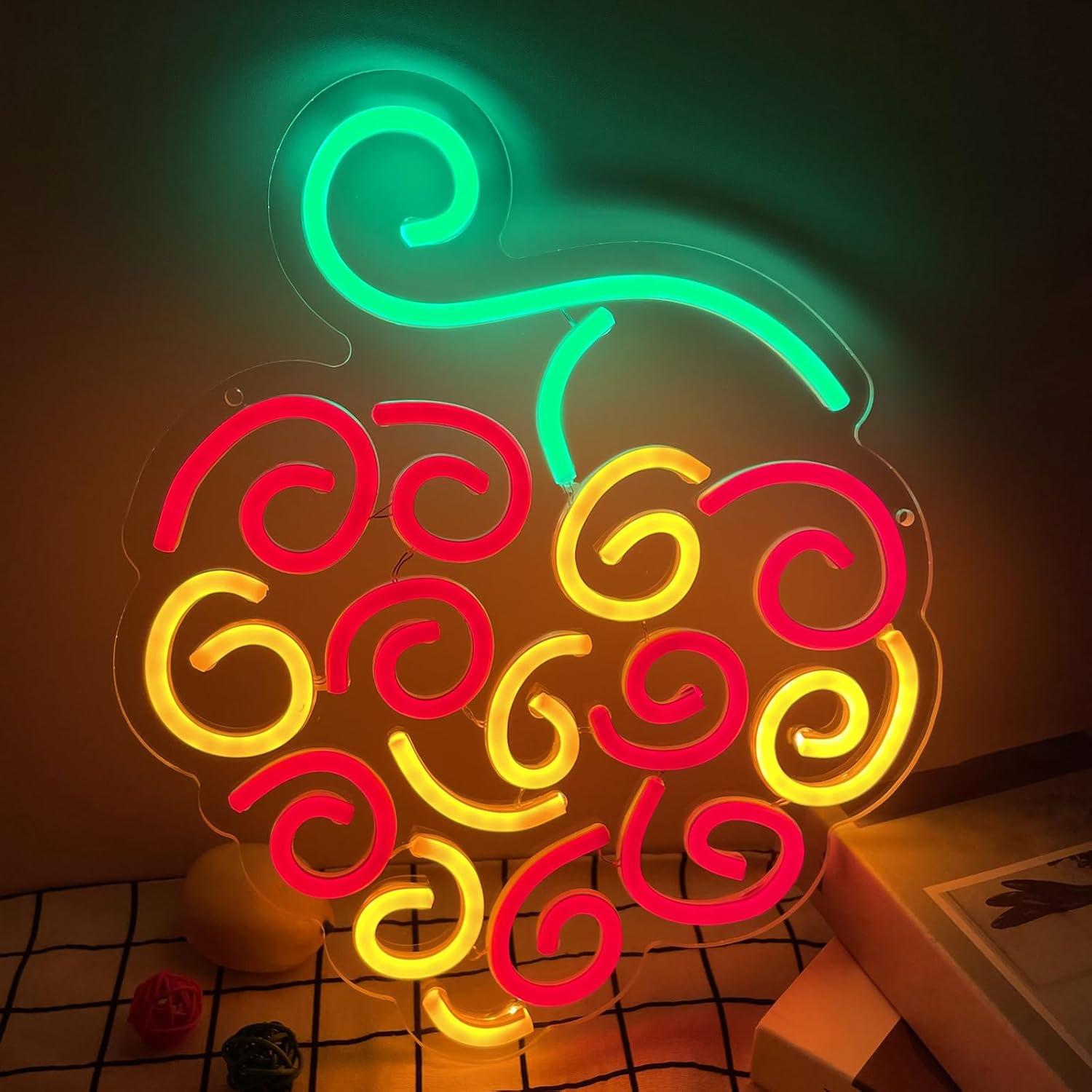 Insegna al Neon Cyber Fruit, L - Room Lighting Bedroom Decor recensione e prezzo