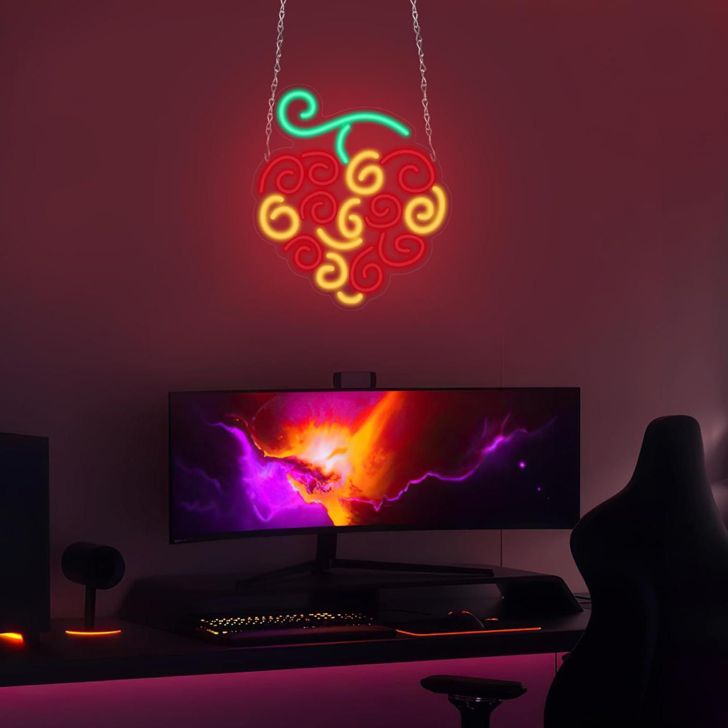 Insegna al Neon Cyber Fruit, L - Room Lighting Bedroom Decor recensione e prezzo