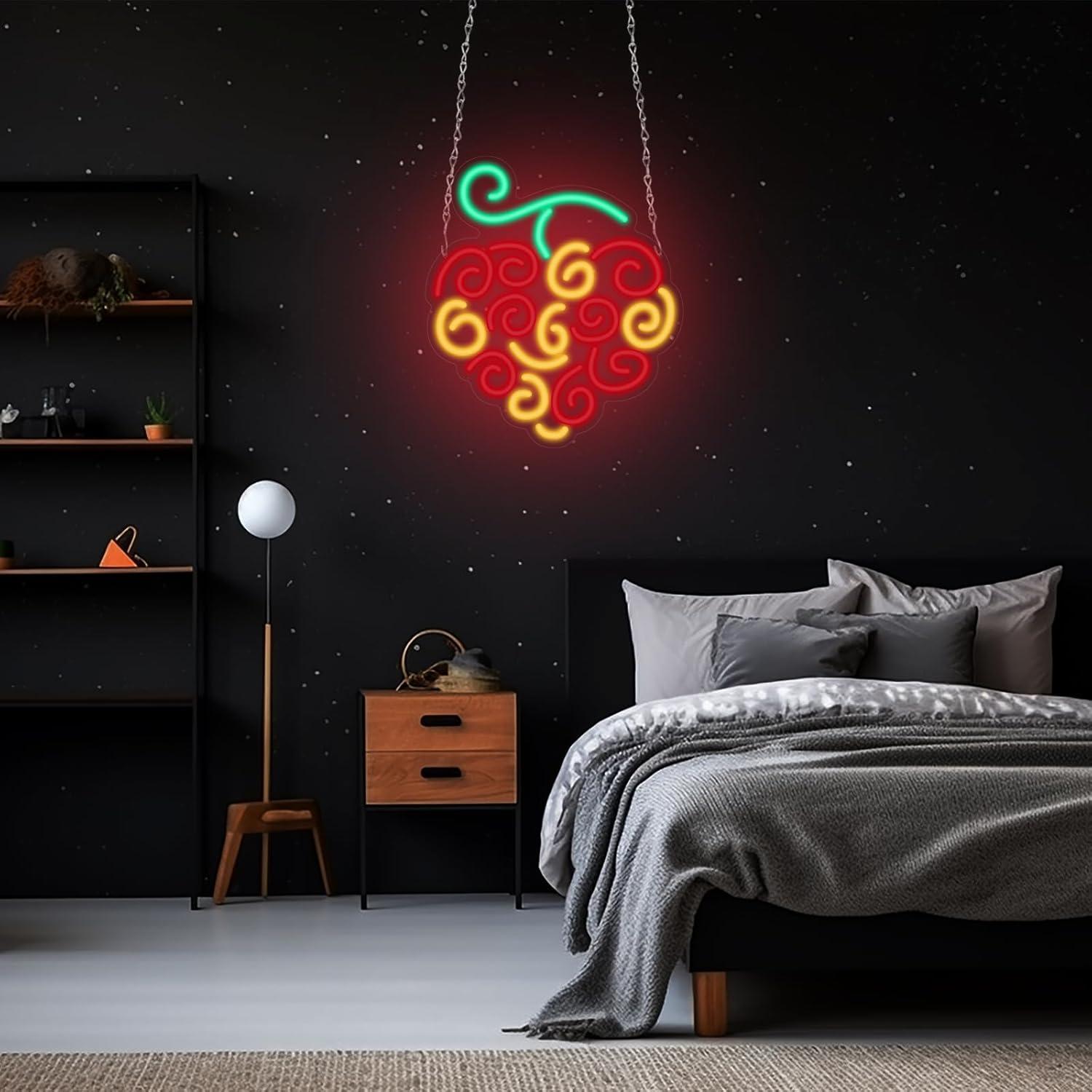 Insegna al Neon Cyber Fruit, L - Room Lighting Bedroom Decor recensione e prezzo