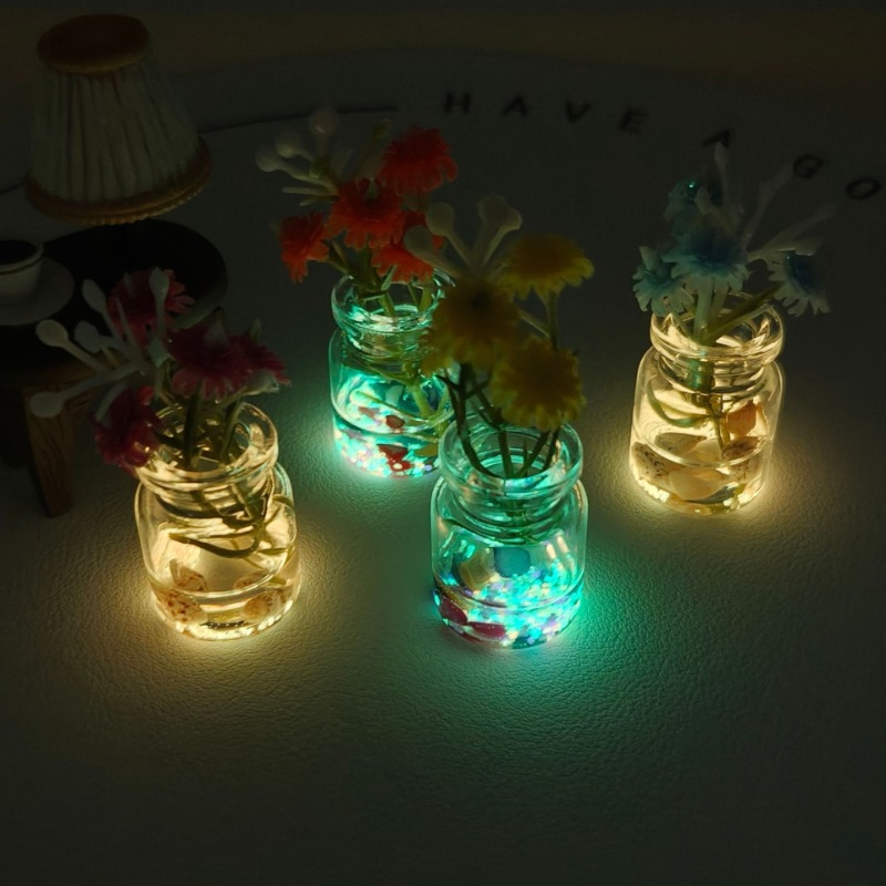 Set di 4 Mini Vasi in Vetro Lu - Lighting Mcqueen Bedroom Decor recensione e prezzo