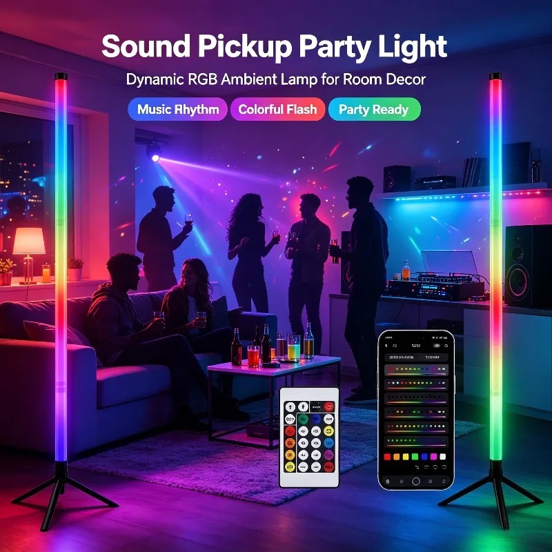 Set di 2 Lampade da Terra RGB  - Room Lighting Bedroom Decor recensione e prezzo