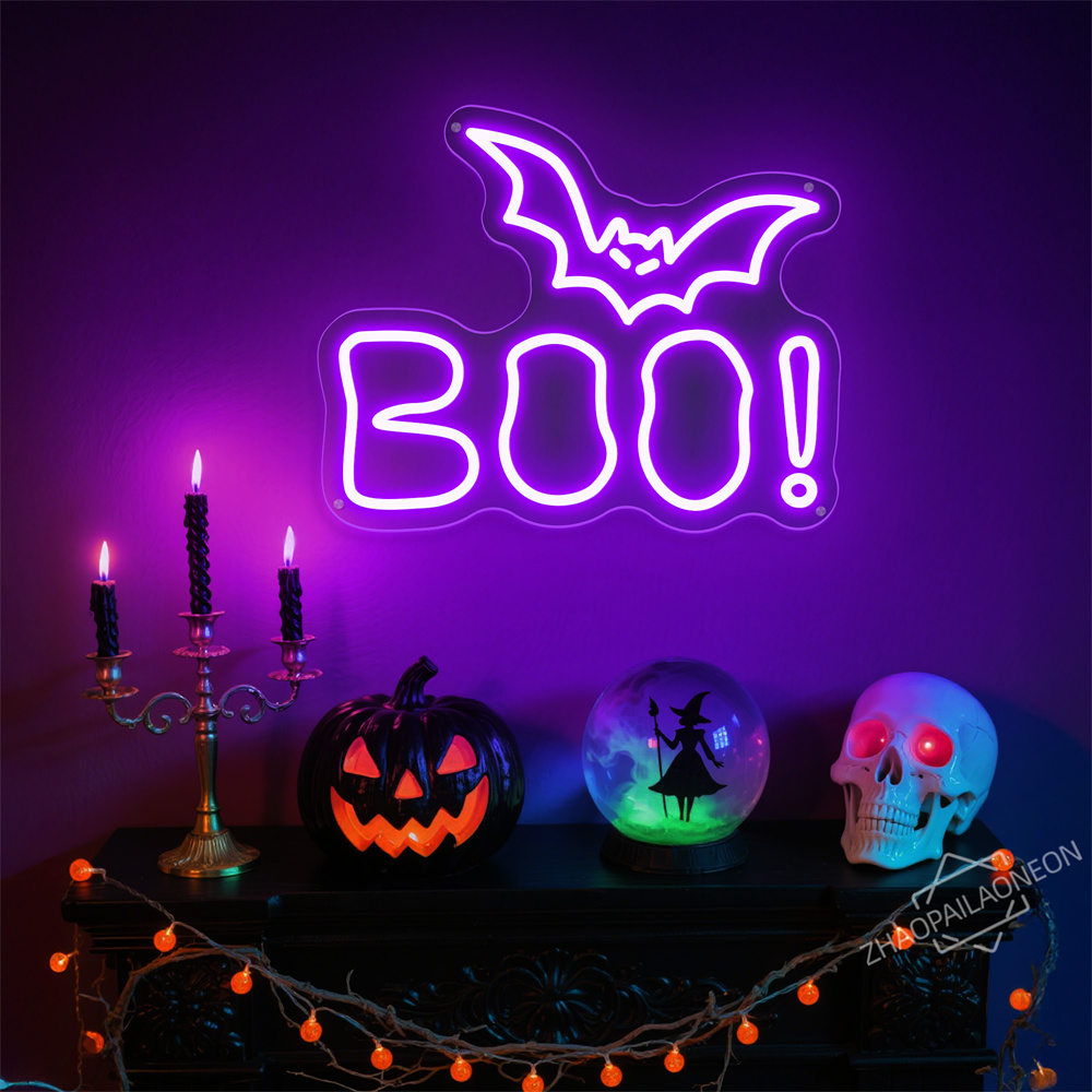 BOO LED Insegna al neon Hallow - Home Decor Lighting Tricks recensione e prezzo