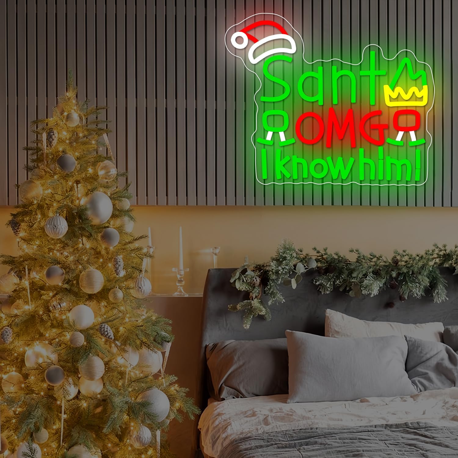 Insegna al Neon USB 'Santa OMG - Santa'S Elves Holiday Lighting & Decor Llc recensione e prezzo
