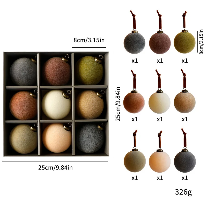 9 pezzi di sfere natalizie di  - Pendant Lighting Christmas Decor recensione e prezzo
