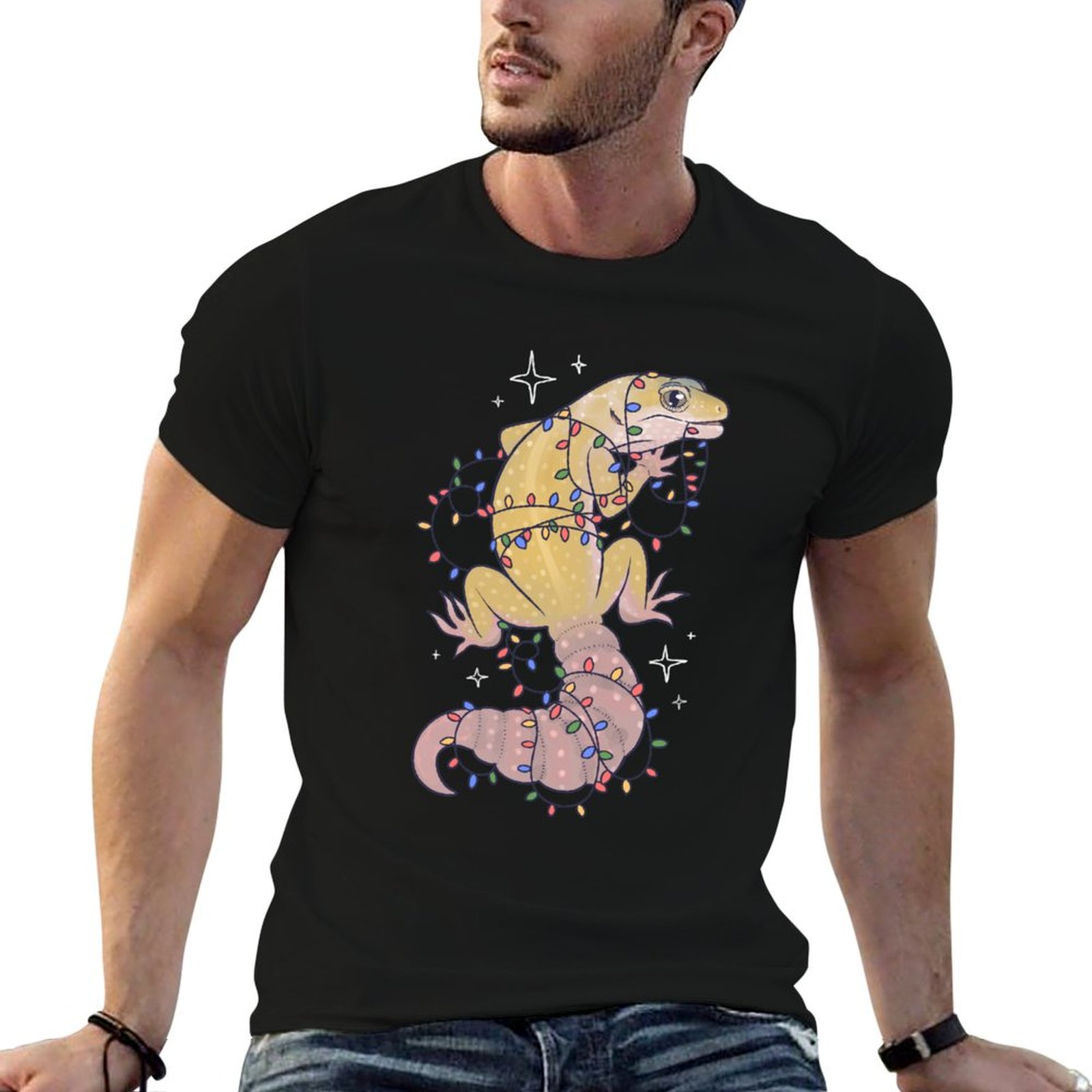 T-shirt Leopard Gecko and Holi - Gecko Lighting & Decor recensione e prezzo