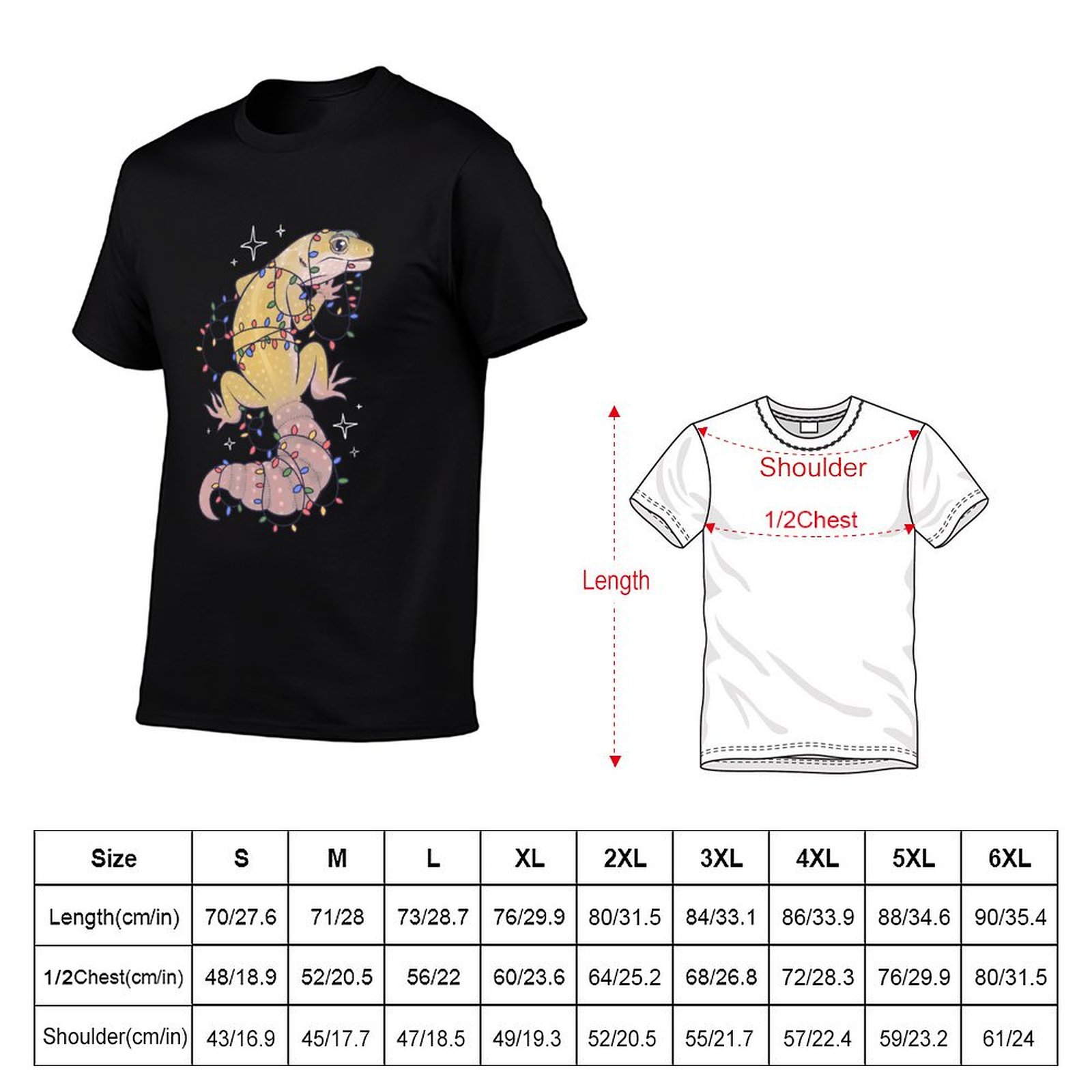 T-shirt Leopard Gecko and Holi - Gecko Lighting & Decor recensione e prezzo