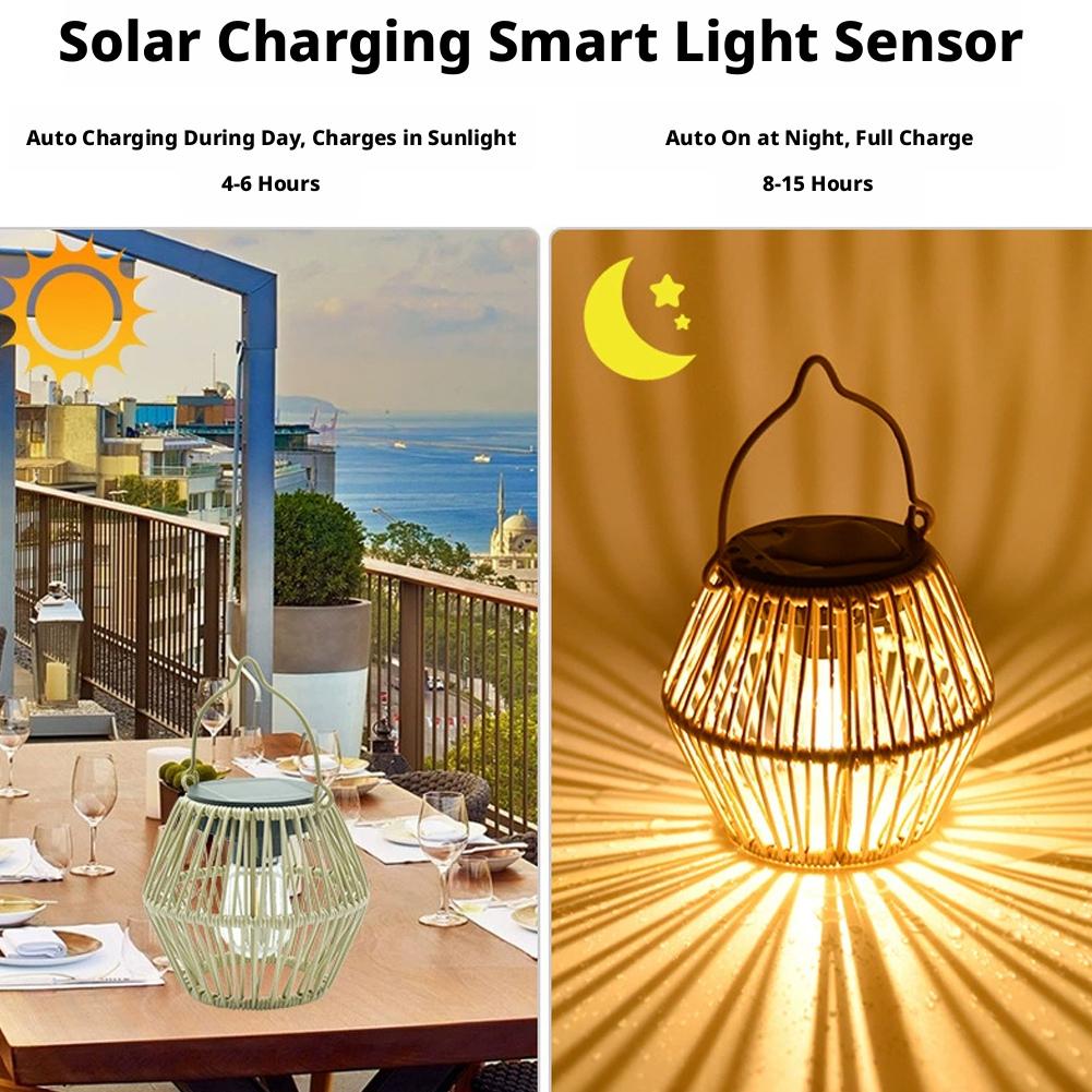 Lanterna Solare in Rattan IP65 - Lighting Table Decor recensione e prezzo