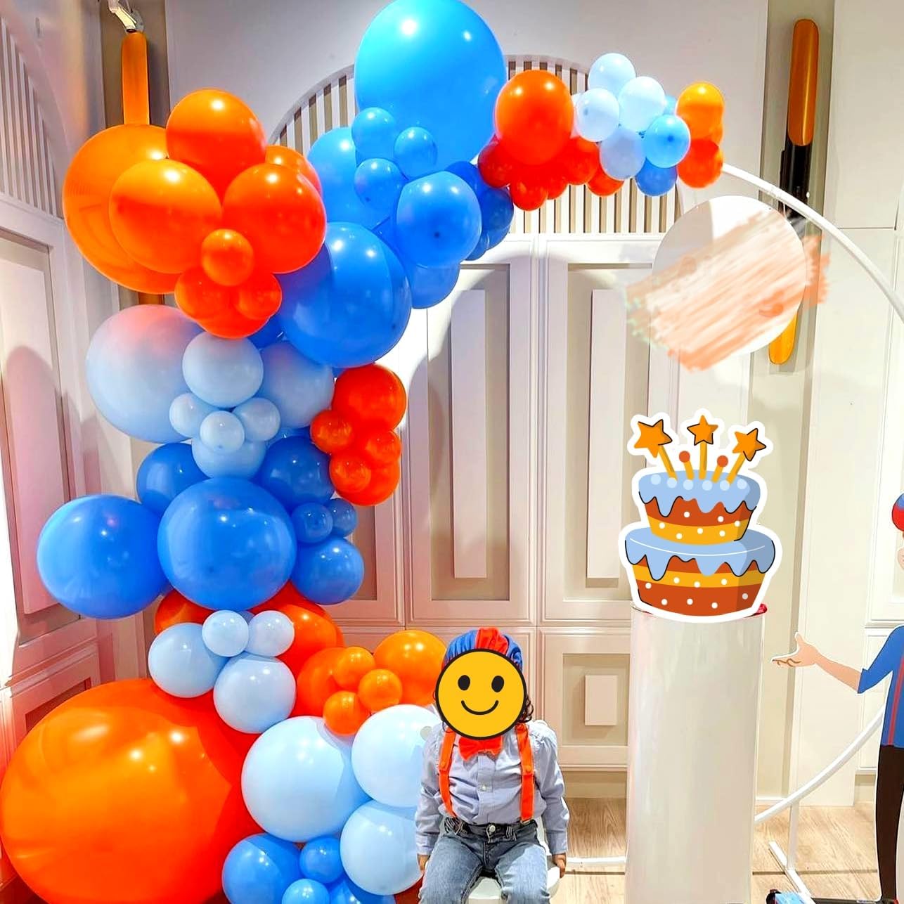 Palloncino arancione blu arco  - Orange Lighting Decor recensione e prezzo