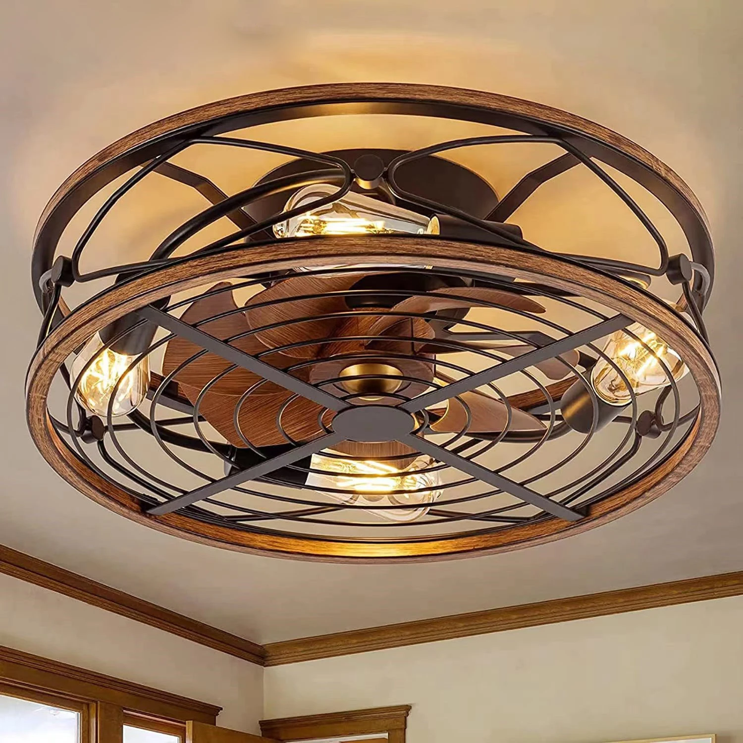 Retro soggiorno ventilatore da - Decor Lighting Ceiling Fans recensione e prezzo